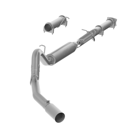 MBRP S6000AL - 4 Inch Cat Back Exhaust System For 01-05 Silverado/Sierra 2500/3500 Duramax Ext/Crew Cab Single Side Aluminized Steel MBRP 1