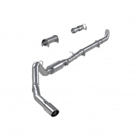 MBRP S6004409 - 4 Inch Single Side Exhaust Pipe T409 Stainless Steel For 01-07 Silverado/Sierra 2500/3500 Duramax Extended/Crew Cab MBRP 2