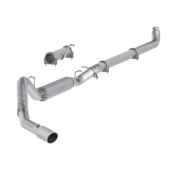 MBRP S6004AL - 4 Inch Single Side Exhaust Pipe Aluminized Steel For 01-07 Silverado/Sierra 2500/3500 Duramax Extended/Crew Cab MBRP