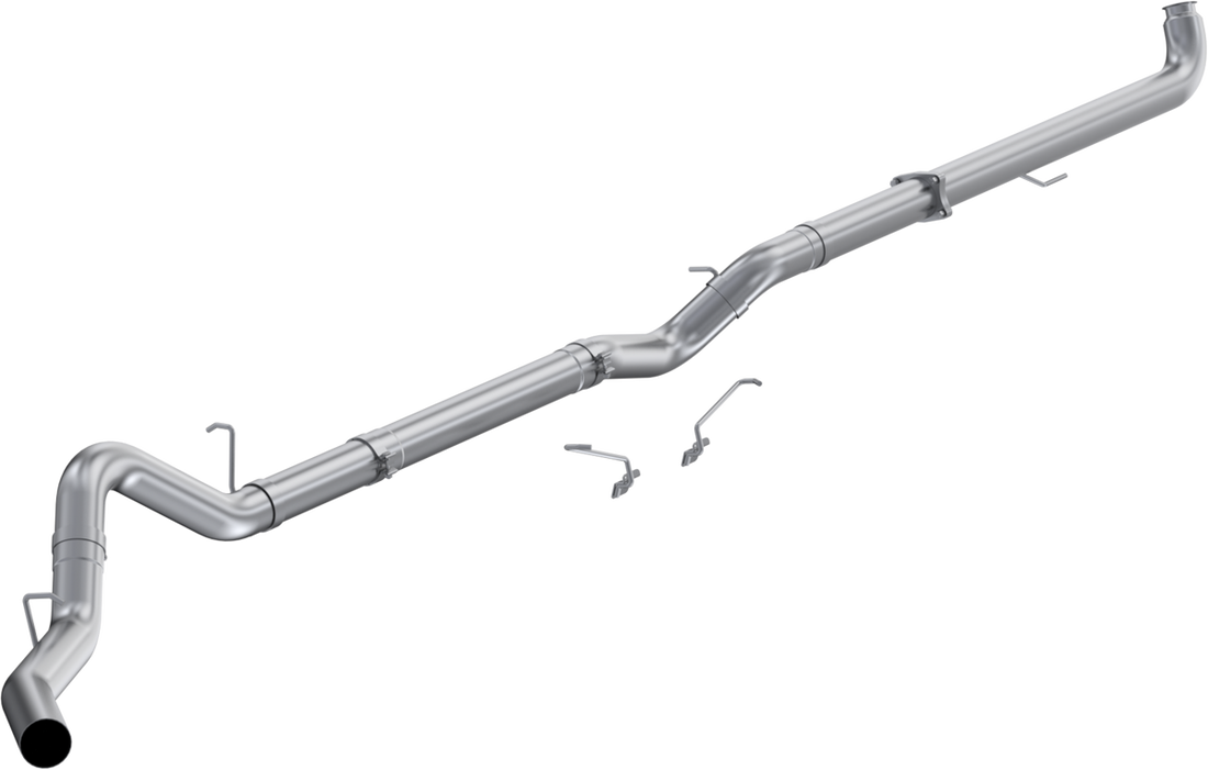 MBRP S6005SLM 4 Inch Downpipe-Back No Muffler Single Side Exit T409 Stainless Steel