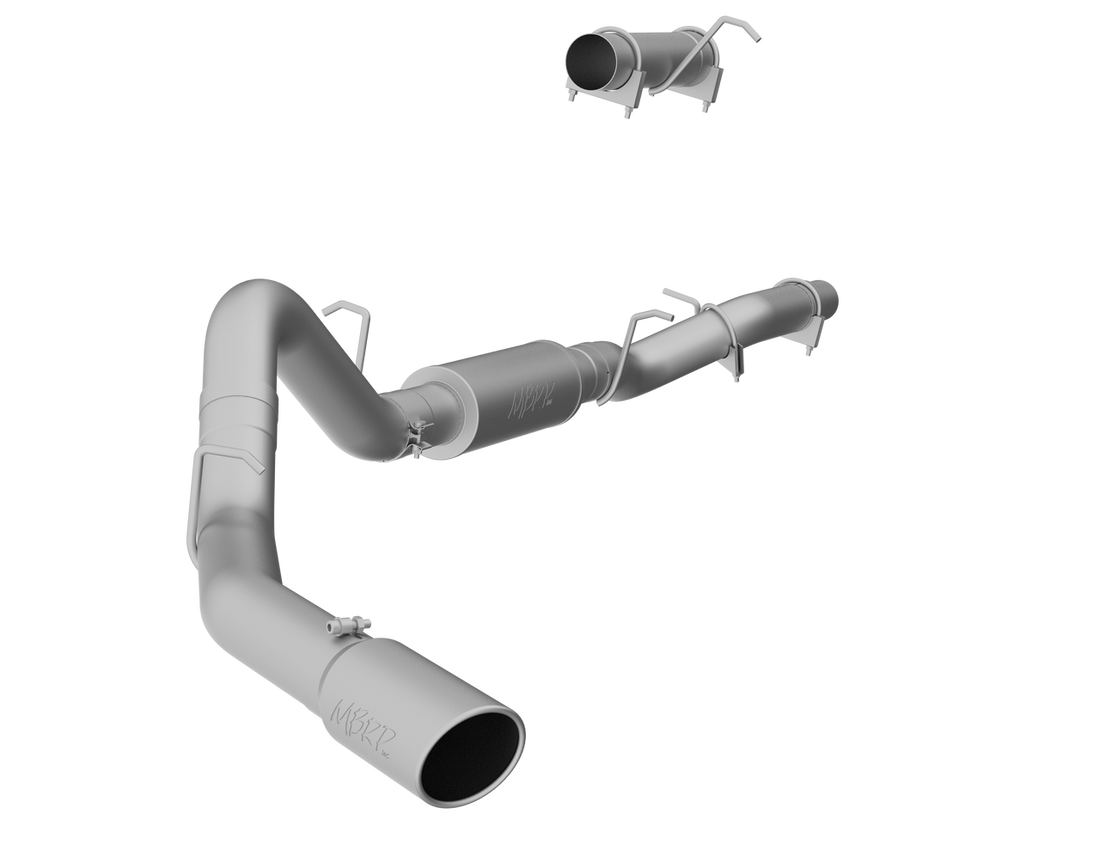 MBRP S6012409 - 4 Inch Cat Back Exhaust System Single Side T409 Stainless Steel For 06-07 Silverado/Sierra 2500/3500 Duramax MBRP