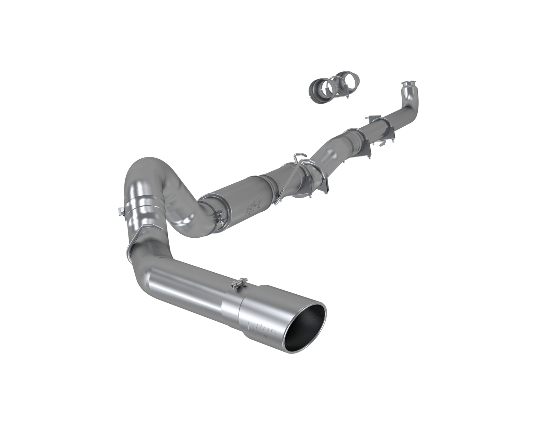 MBRP S60200AL - 5 Inch Exhaust Pipe Single Side Tip Included Aluminized Steel MBRP
