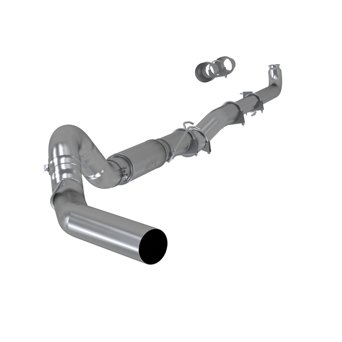 MBRP S60200P - 5 Inch Exhaust Pipe Single Side No Tip Included Aluminized Steel MBRP