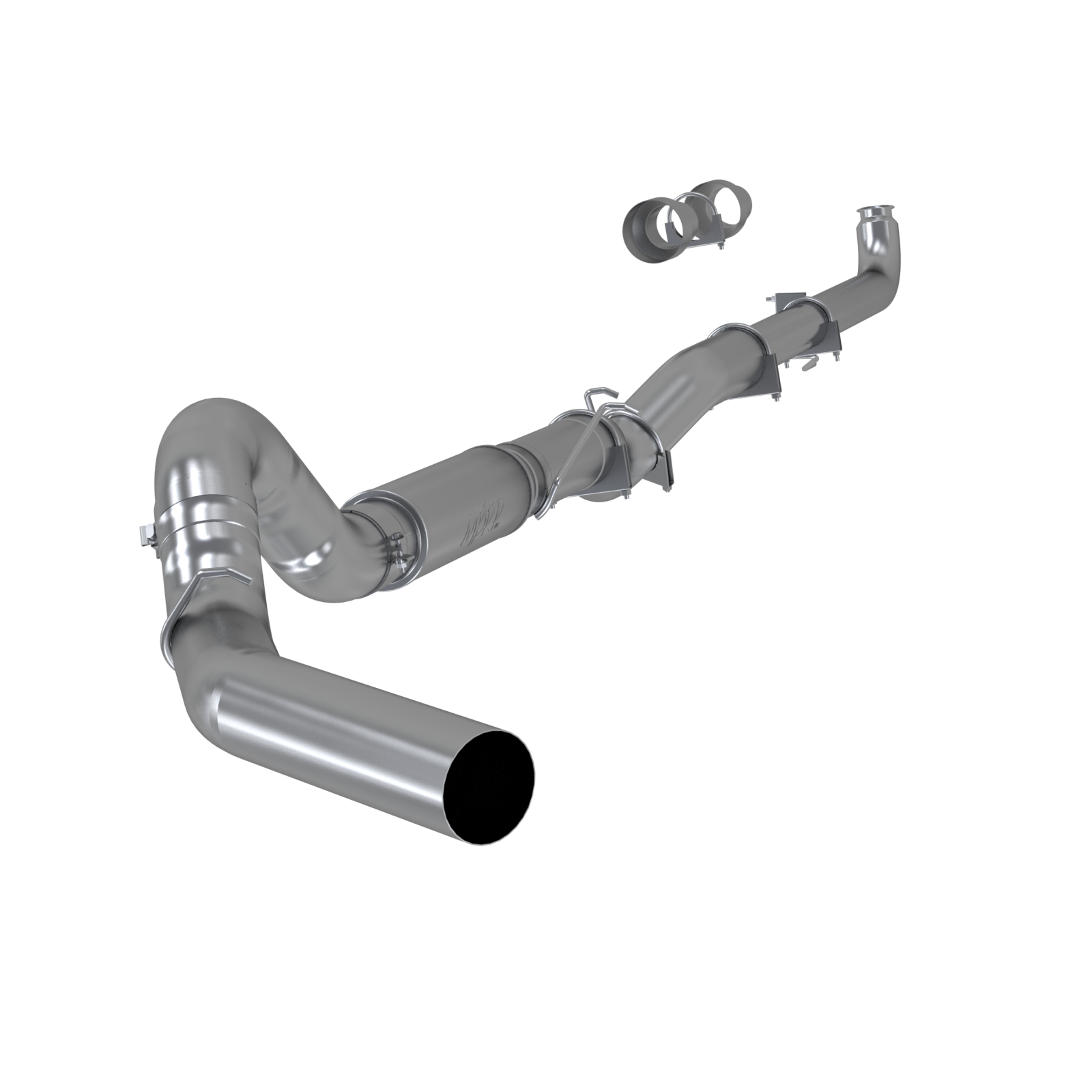 MBRP S60200P - 5 Inch Exhaust Pipe Single Side No Tip Included Aluminized Steel MBRP