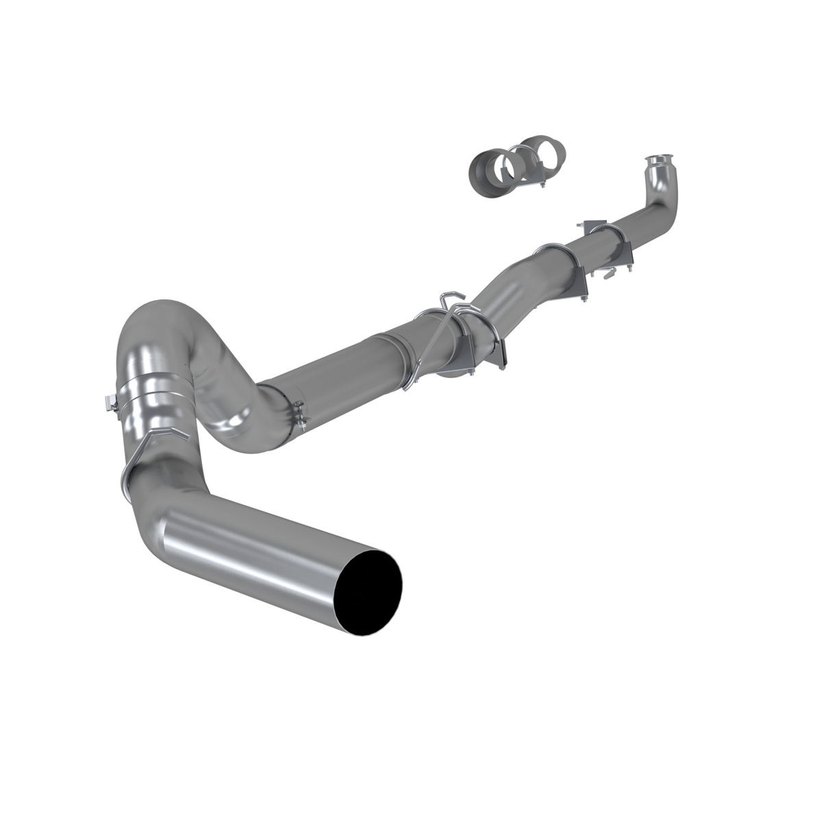 MBRP S60200SLM - 5 Inch Single Side 409 -No Muffler For 01-07 Silverado/Sierra 2500/3500 Duramax Classic Extended/Crew Cab MBRP 1