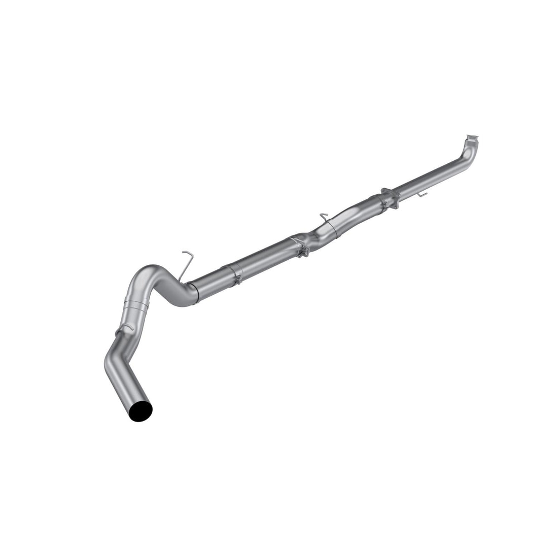MBRP S60210SLM T409 Stainless Steel 5 Inch Downpipe Back Single Side Exit No Muffler