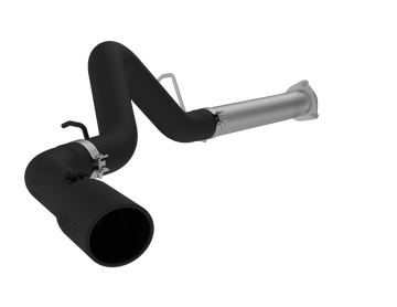 MBRP S6026BLK - 4 Inch Filter Back Single Side Black Coated For 07-10 Silverado/Sierra 2500/3500 Duramax All LMM MBRP 1
