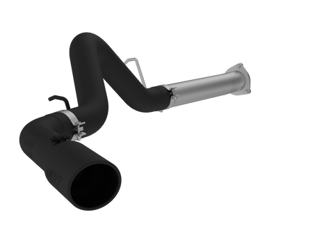 MBRP S6026BLK - 4 Inch Filter Back Single Side Black Coated For 07-10 Silverado/Sierra 2500/3500 Duramax All LMM MBRP 1