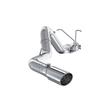 MBRP S6032304 - 4 Inch Filter Back Single Side T304 Stainless Steel For 11-19 Silverado/Sierra 2500/3500 Duramax MBRP