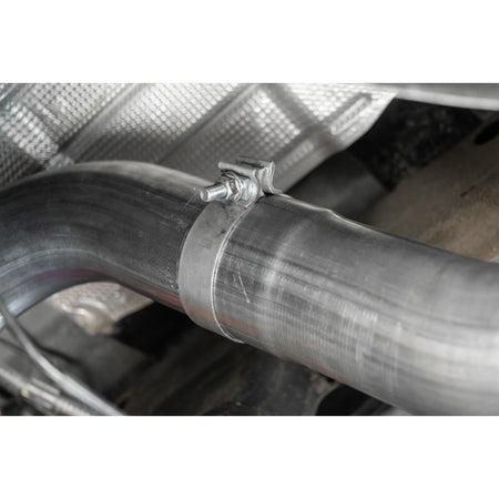 MBRP S6059304 - 20-25 Silverado/Sierra 2500/3500 T304 Stainless Steel 4 Inch Filter Back Single Side Exit Exhaust System MBRP 2