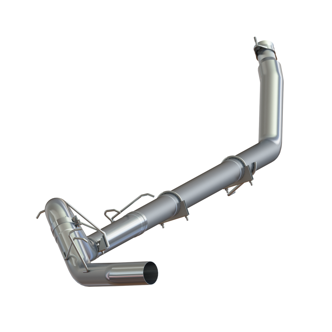 MBRP S6100PLM - Dodge 4 Inch Turbo Back Single Side No Muffler, Armor Lite For 98-02 Dodge Ram 2500/3500 Cummins MBRP