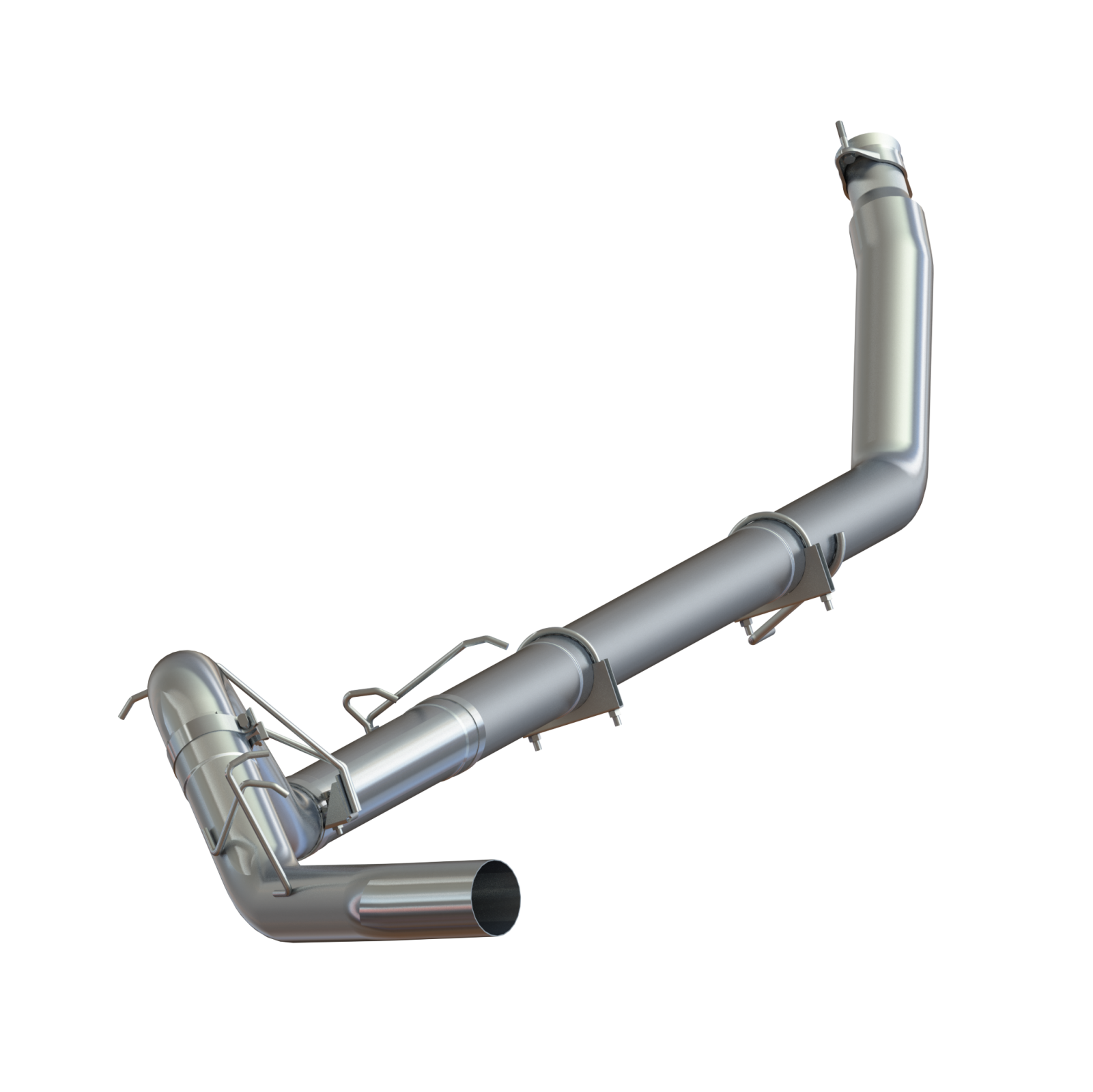 MBRP S6100PLM - Dodge 4 Inch Turbo Back Single Side No Muffler, Armor Lite For 98-02 Dodge Ram 2500/3500 Cummins MBRP