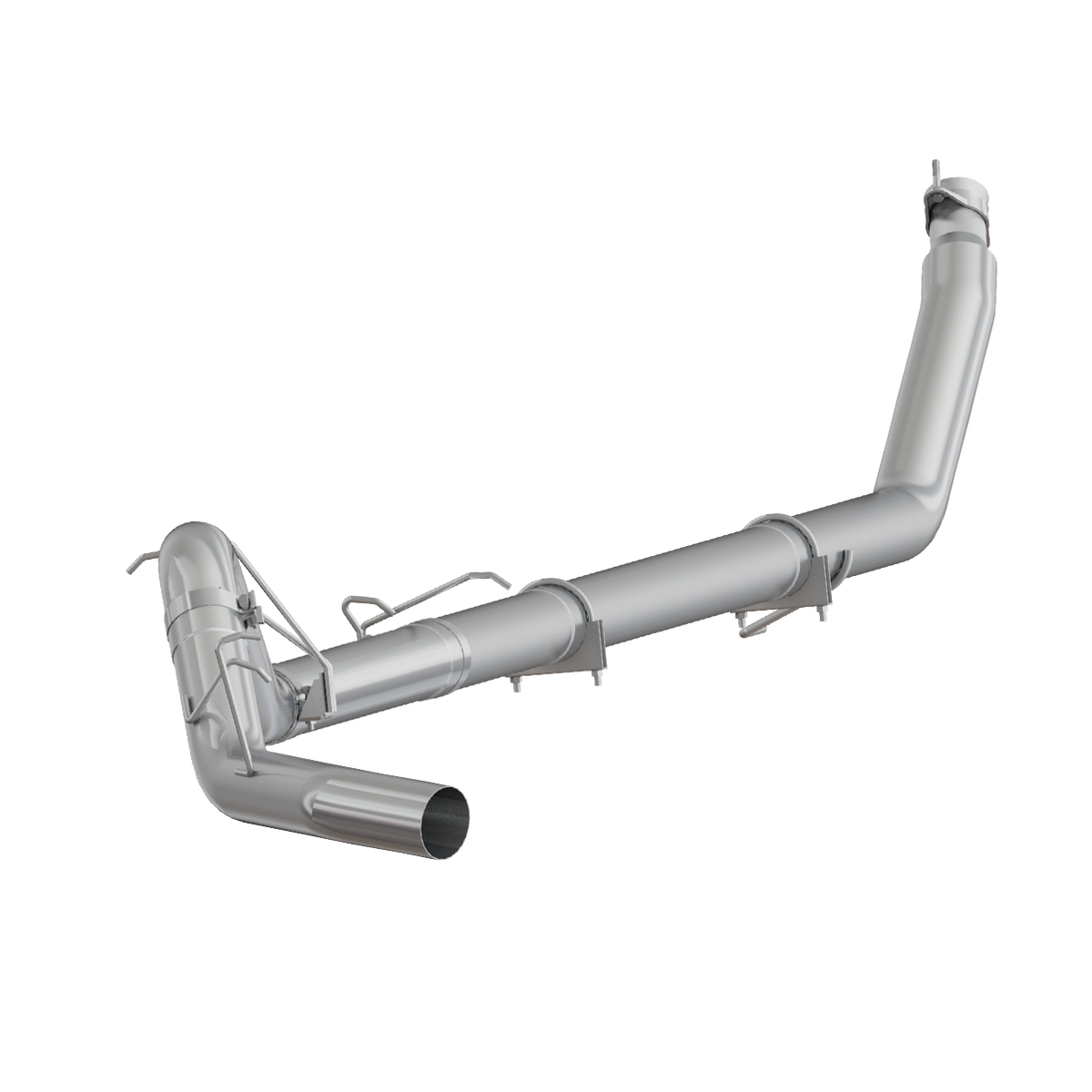 MBRP S6100SLM - Dodge 4 Inch Turbo Back Single, No Muffler, Armor Plus For 98-02 Dodge Ram 2500/3500 Cummins MBRP 1