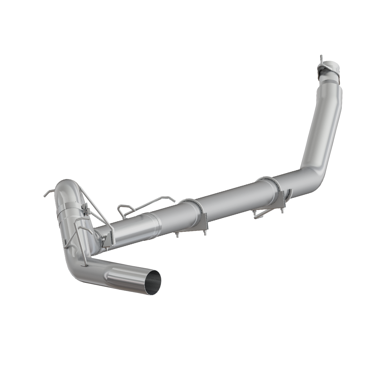 MBRP S6100SLM - Dodge 4 Inch Turbo Back Single, No Muffler, Armor Plus For 98-02 Dodge Ram 2500/3500 Cummins MBRP 1