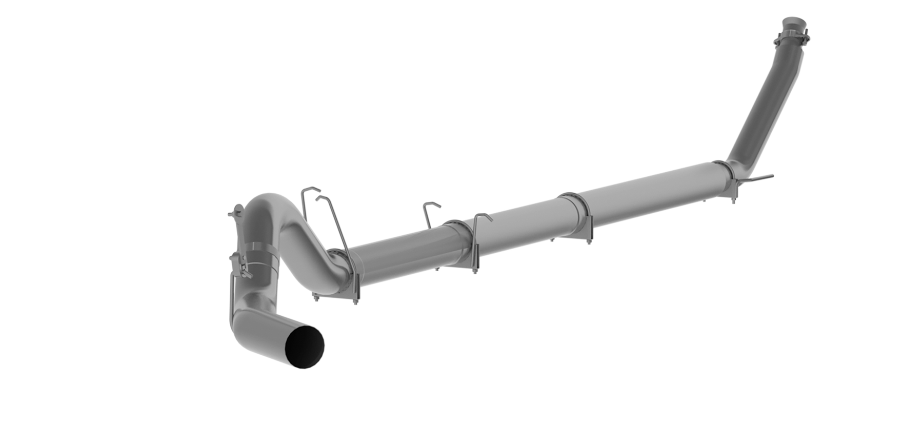 MBRP S61120PLM - Dodge 5 Inch Single Side Turbo No Muffler Armor Lite For 98-02 Dodge Ram 2500/3500 Cummins MBRP