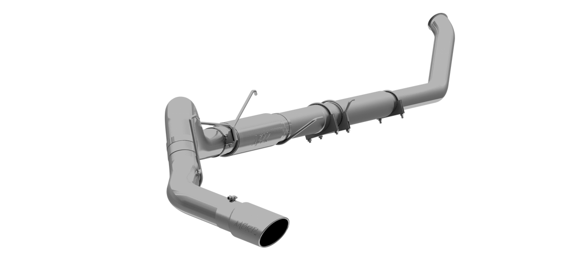 MBRP S61140AL - 5 Inch Turbo Back Single Side Exit Aluminized Steel For 03-04 Dodge Ram 2500/3500 Cummins MBRP