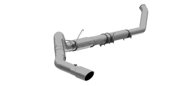 MBRP S61140AL - 5 Inch Turbo Back Single Side Exit Aluminized Steel For 03-04 Dodge Ram 2500/3500 Cummins MBRP