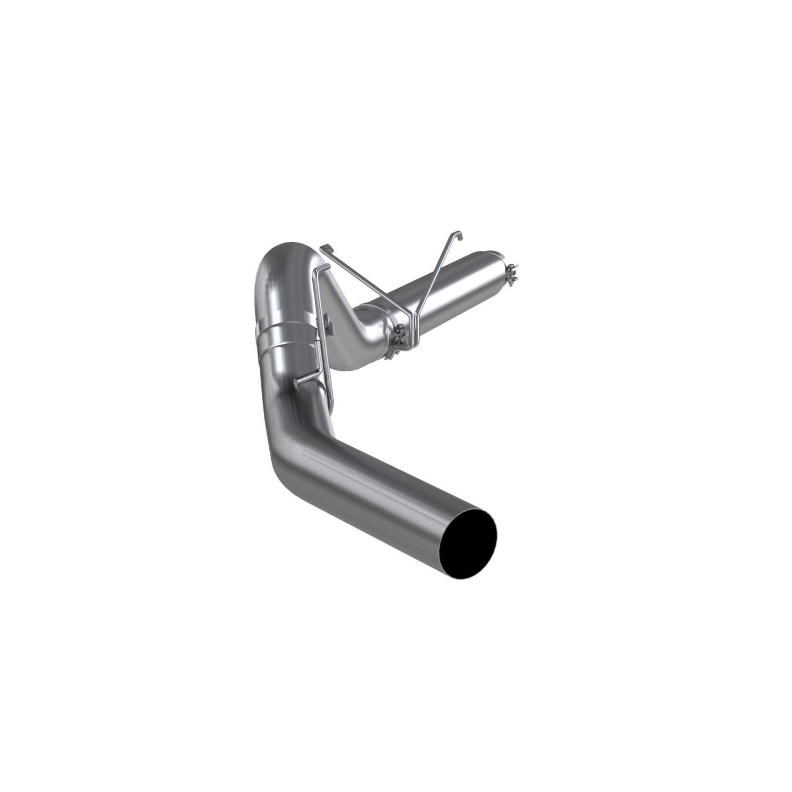 MBRP S61340PLM - 5 Inch Filter Back Exhaust Pipe Single Side, No Muffler, MBRP