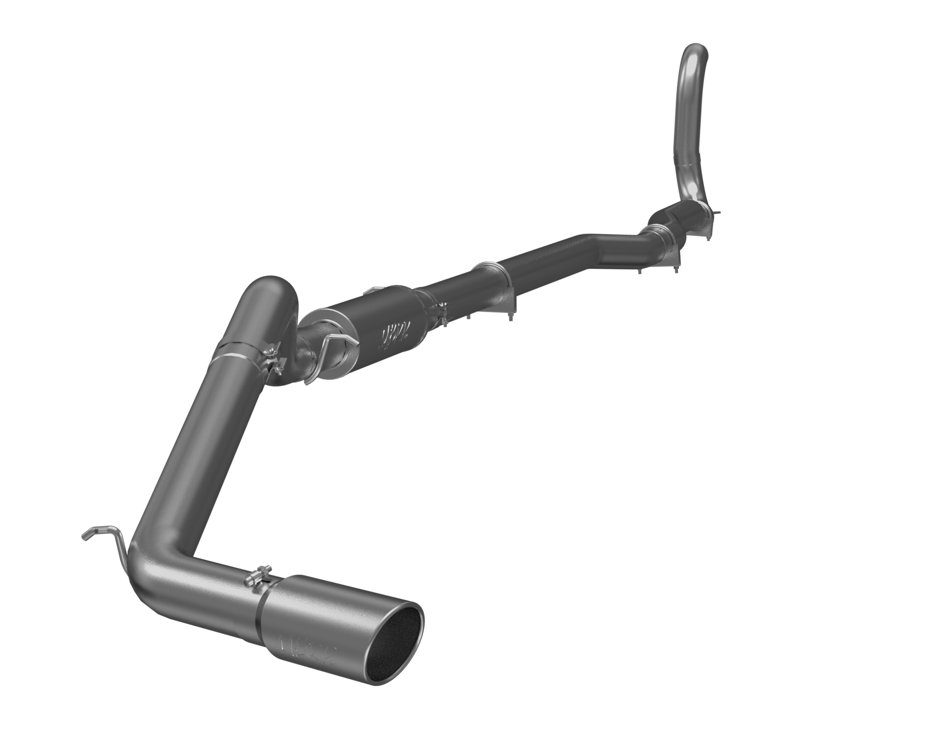 MBRP S6150409 - 4 Inch Turbo Back Single Side Exit Exhaust T409 Stainless Steel For 88-93 Dodge Ram D250/D350 Cummins 4WD only MBRP 1