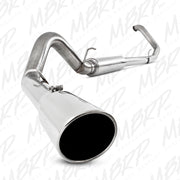 MBRP S6204409 - 4 Inch Turbo Back Single Side Exit T409 Stainless Steel For 99-03 Ford Excursion 7.3L MBRP