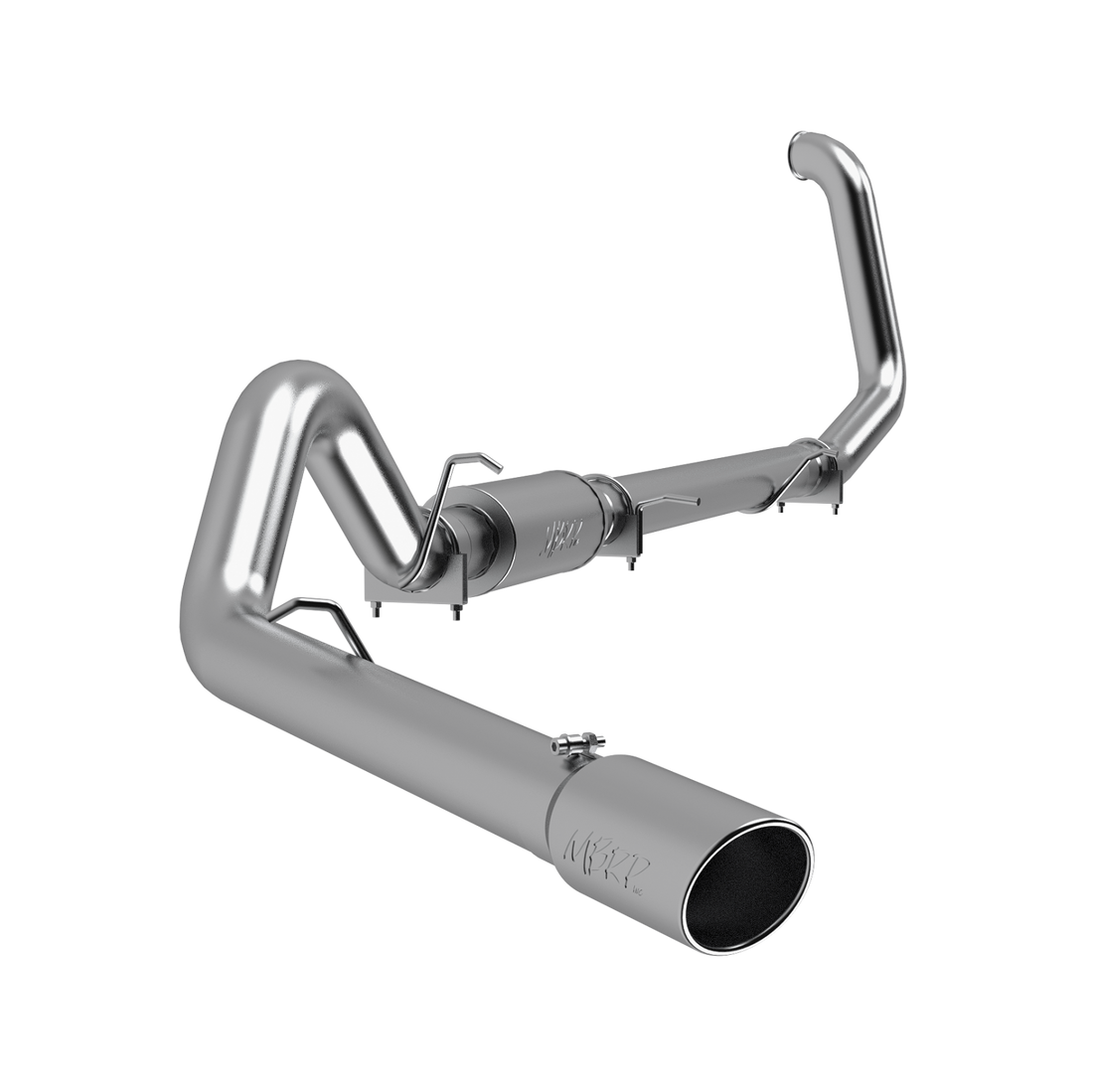 MBRP S6204AL - 4 Inch Turbo Back Single Side Exit Aluminized Steel For 99-03 Ford Excursion 7.3L MBRP