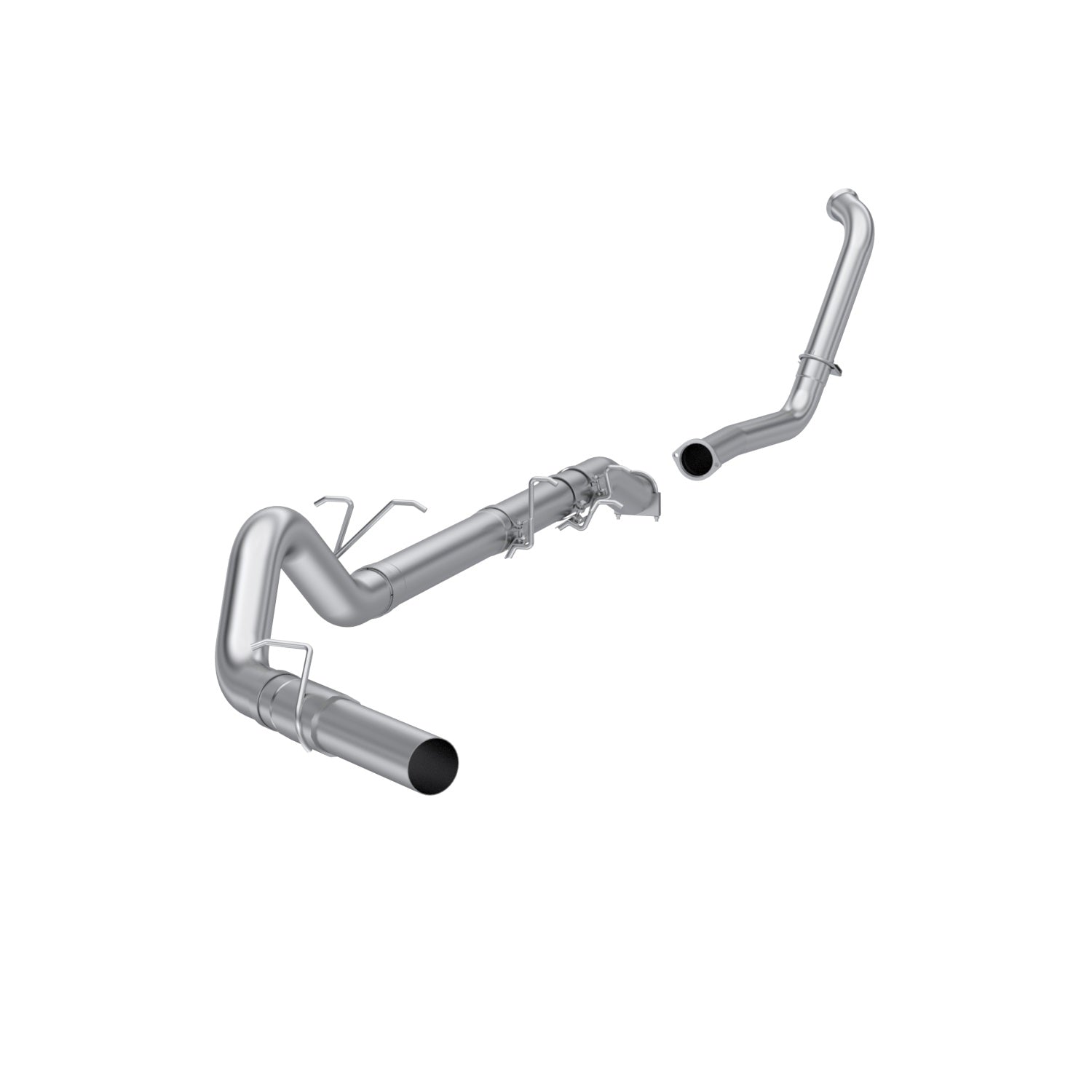 MBRP S6206PLM 4 Inch Turbo Back Single Side Exit No Muffler Retains Factory Catalytic Converter