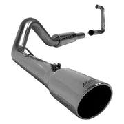 MBRP S6216409 - 4 Inch Turbo Back Single Side Stock Cat Exit T409 Stainless Steel For 03-05 Ford Excursion 6.0L MBRP