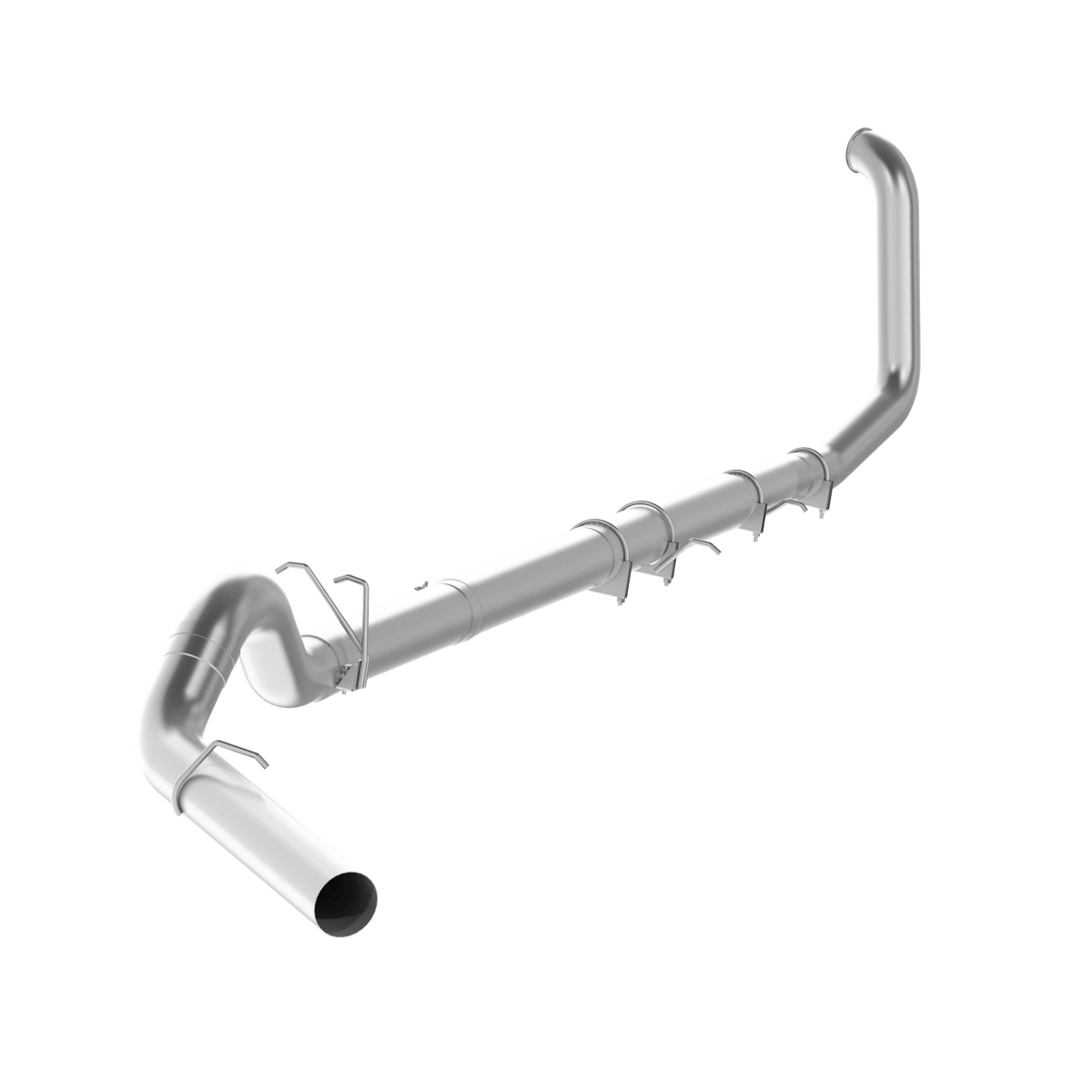 MBRP Exhaust MBRP S62220PLM - 5 Inch Turbo Back Off Road Single No Muffler Aluminized Steel For 99-03 Ford F-250/350 7.3L MBRP