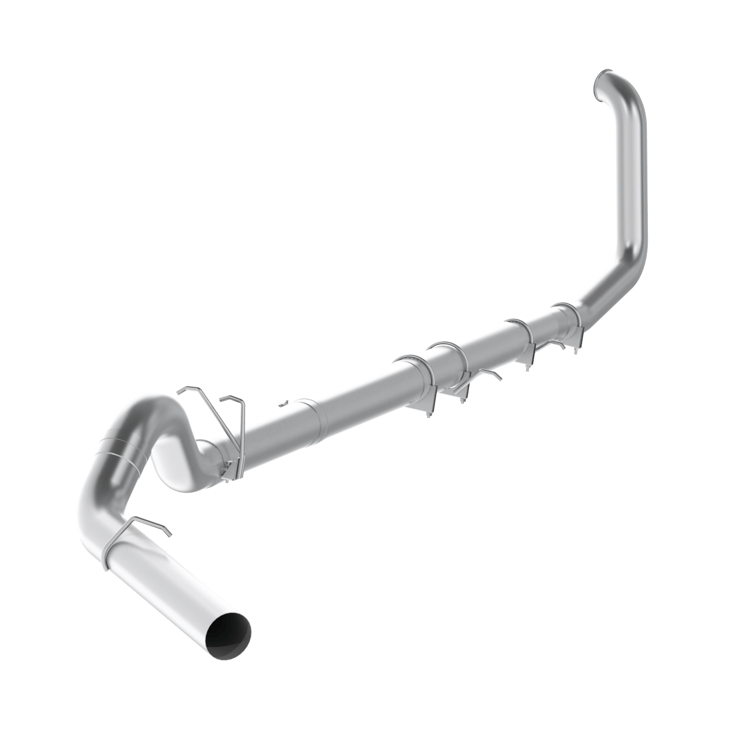 MBRP Exhaust MBRP S62220SLM - 5 Inch Turbo Back Off Road Single No Muffler T409 Stainless Steel For 99-03 Ford F-250/350 7.3L MBRP