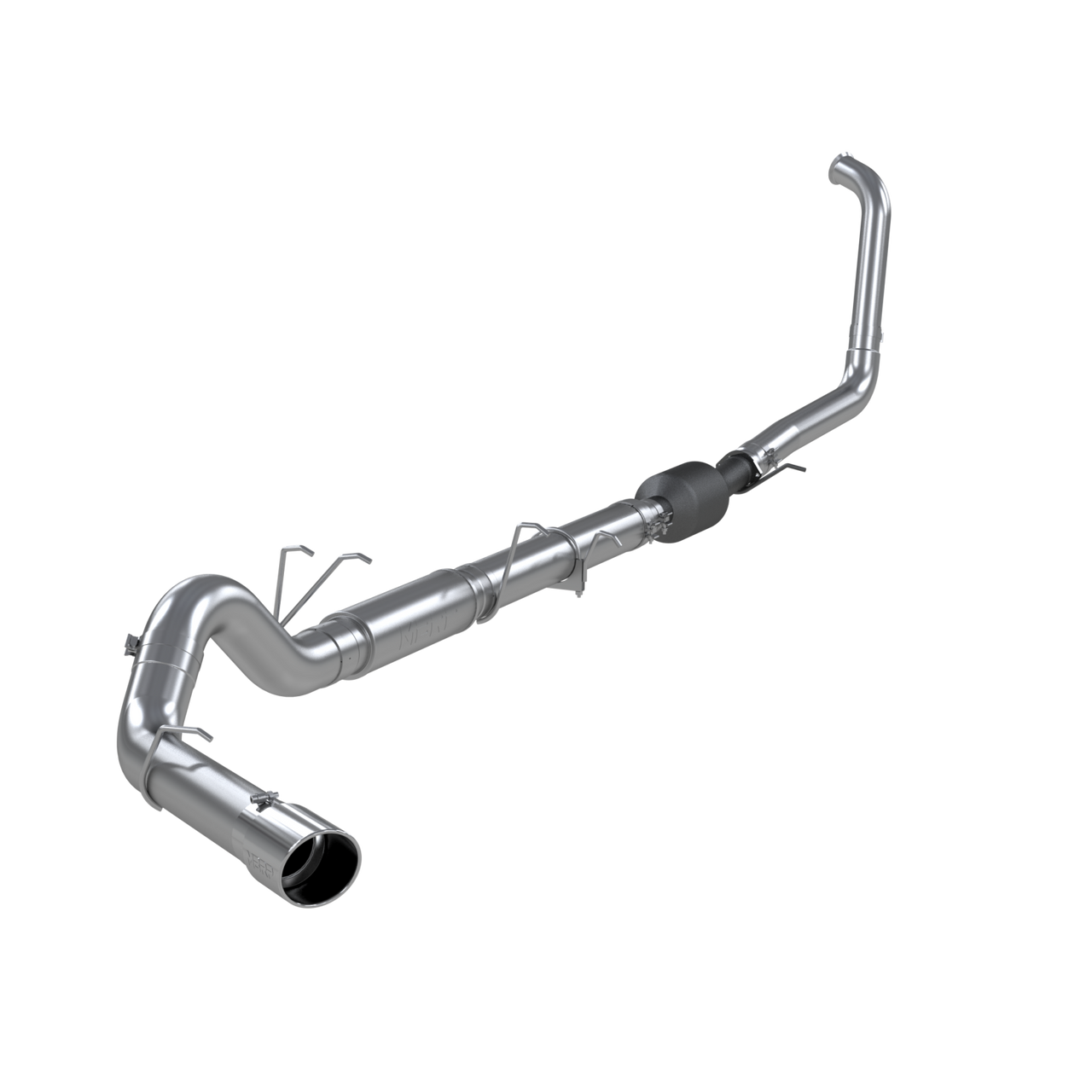 MBRP S62240AL - 5 Turbo Back Single Side Exit Aluminized Steel For 03-07 Ford F-250/350 6.0L MBRP