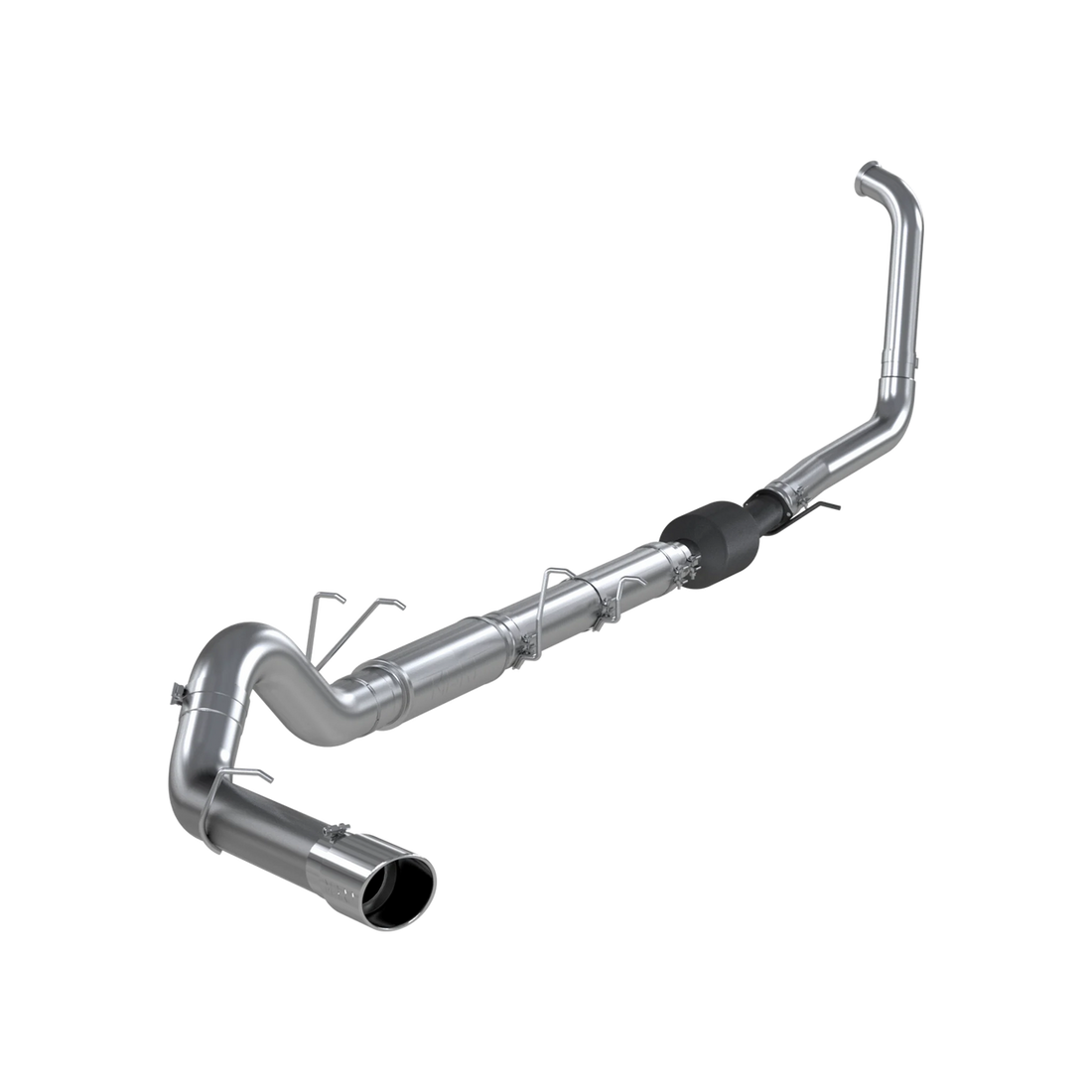 MBRP S62240AL - 5 Turbo Back Single Side Exit Aluminized Steel For 03-07 Ford F-250/350 6.0L MBRP