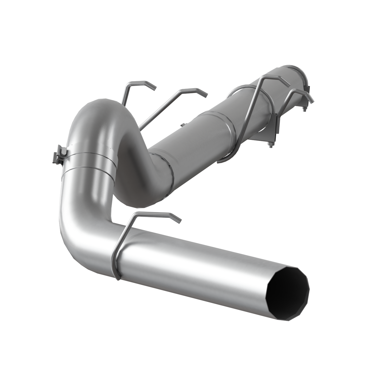 MBRP S62260PLM - 5 Inch Cat Back Exhaust System Single Side Exit, No Muffler For 03-07 Ford F-250/350 6.0L, MBRP 1