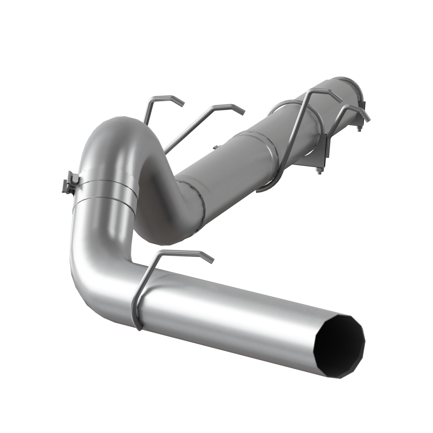 MBRP S62260PLM - 5 Inch Cat Back Exhaust System Single Side Exit, No Muffler For 03-07 Ford F-250/350 6.0L, MBRP 1
