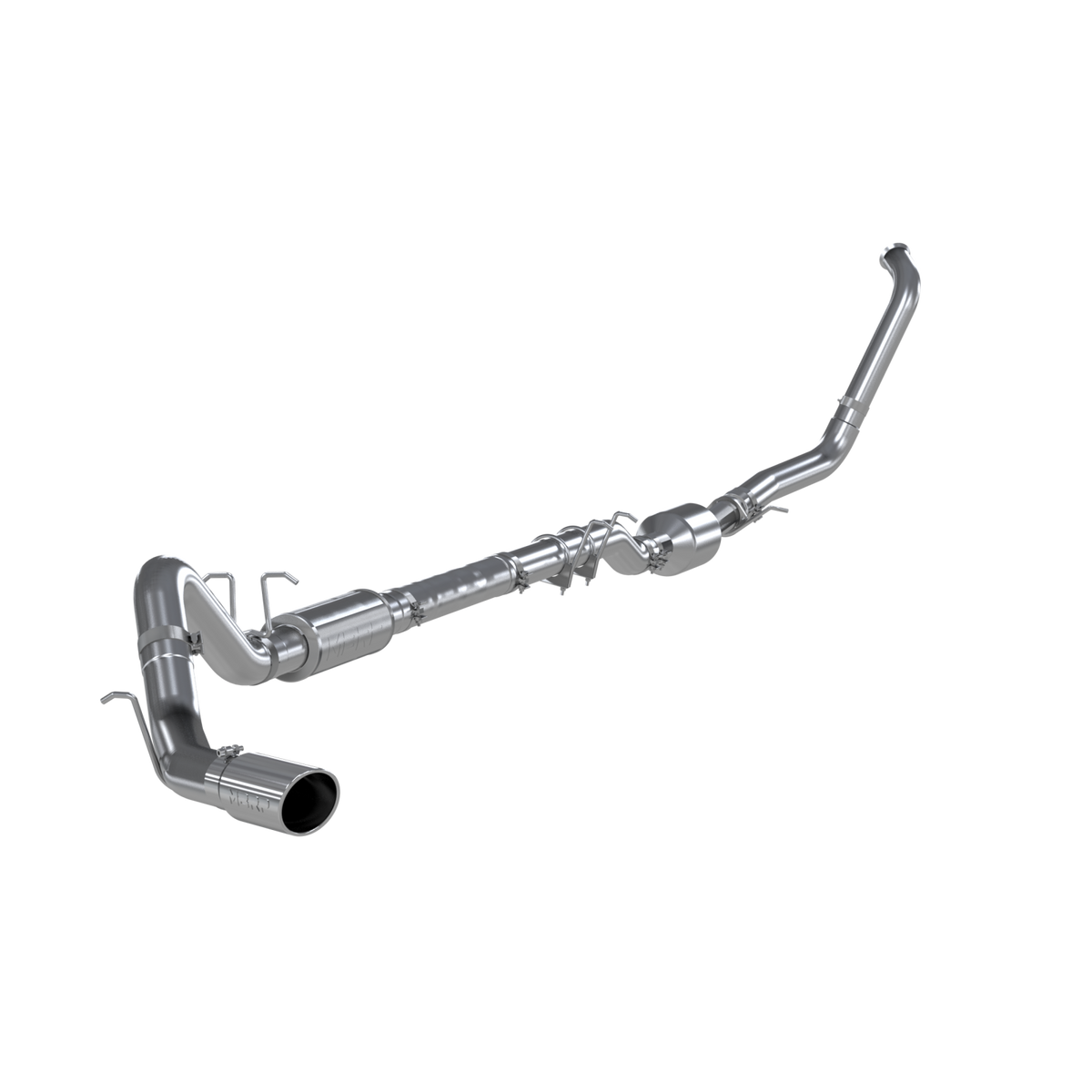 MBRP S6240AL - 4 Inch Exhaust System Kit Turbo Back For 03-07 Ford F-350/450/550 6.0L Single Side Exit Aluminized Steel MBRP 1