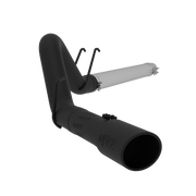 MBRP S6242BLK - 4 Inch Filter Back Single Side Exit Black Coated For 08-10 Ford F-250/350/450 6.4L Powerstroke MBRP 1