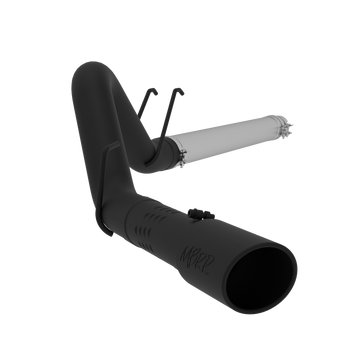 MBRP S6242BLK - 4 Inch Filter Back Single Side Exit Black Coated For 08-10 Ford F-250/350/450 6.4L Powerstroke MBRP 1