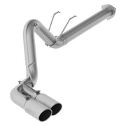 MBRP S6290409 - 4 Inch Filter Back Single Side Dual Exit T409 Stainless Steel For 17-Up Ford F-250/350/450 6.7L MBRP