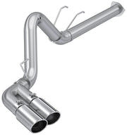 MBRP S6290409 - 4 Inch Filter Back Single Side Dual Exit T409 Stainless Steel For 17-Up Ford F-250/350/450 6.7L MBRP