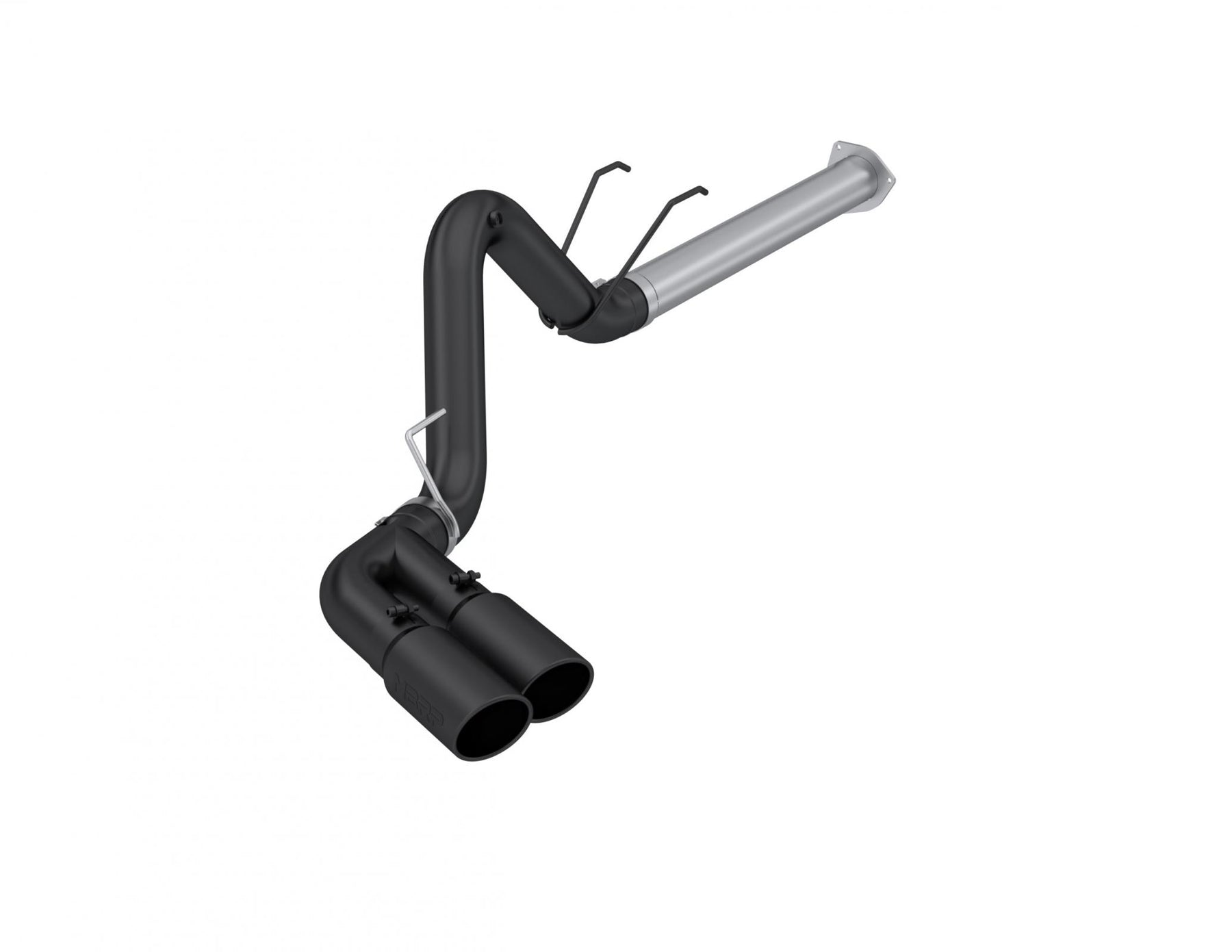 MBRP S6290BLK - 17-Up Ford F-250/350/450 6.7L 4 Inch Filter Back Single Side Dual Exit, Armor Plus T409 Stainless Steel, MBRP