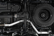 MBRP S6502409 - 21-23 Jeep Gladiator Armor Plus Series T409 Stainless Steel 3 Inch Filter Back Rear Turn Down Exhaust System MBRP