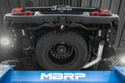 MBRP S6502409 - 21-23 Jeep Gladiator Armor Plus Series T409 Stainless Steel 3 Inch Filter Back Rear Turn Down Exhaust System MBRP