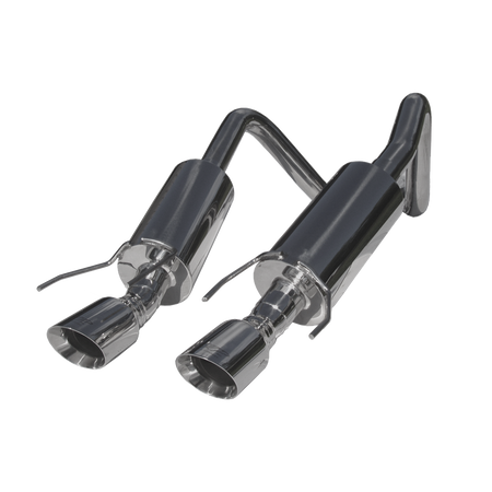 MBRP S7000304 - Dual Muffler Axle Back 4 Inch Round Dual Wall Tips T304 Stainless Steel For 05-08 Chevrolet Corvette MBRP 1