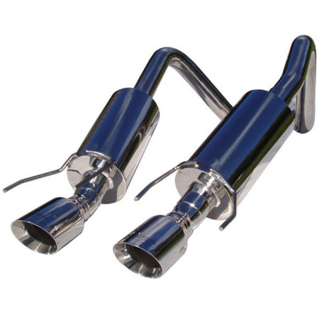 MBRP S7000304 - Dual Muffler Axle Back 4 Inch Round Dual Wall Tips T304 Stainless Steel For 05-08 Chevrolet Corvette MBRP 2