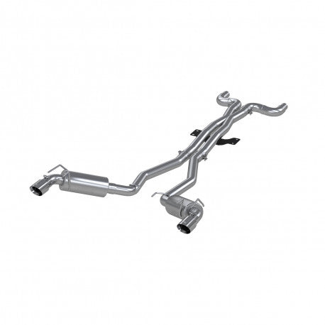 MBRP S7018409 - Dual Cat Back Exhaust System Round Tips T409 Stainless Steel For 10-15 Chevrolet Camaro, V8 6.2L 6 Speed MBRP 2