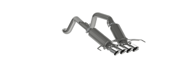 MBRP S7030304 - 3 Inch Dual Muffler Axle Back With Quad 4 Inch Dual Wall Tips For 14-19 Corvette T304 Stainless Steel MBRP