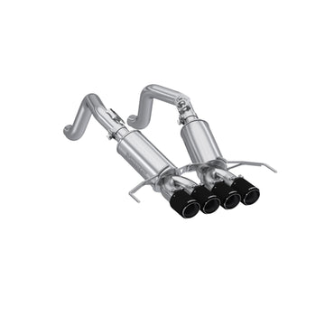 MBRP S70303CF - 2014-2019 Chevrolet Corvette 6.2L T304 Stainless Steel 3 Inch Dual Muffler Axle-Back with Quad Carbon Fiber Tips MBRP 1