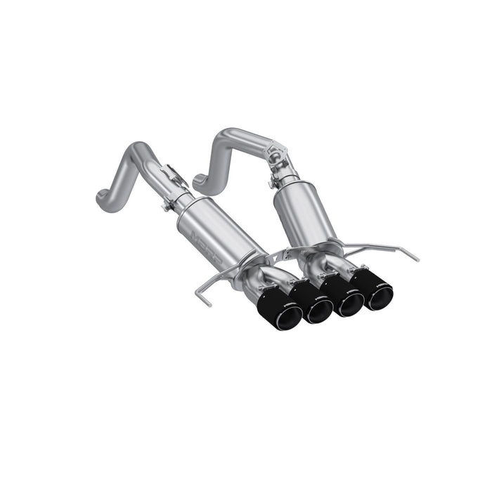 MBRP S70303CF - 2014-2019 Chevrolet Corvette 6.2L T304 Stainless Steel 3 Inch Dual Muffler Axle-Back with Quad Carbon Fiber Tips MBRP 1