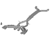 MBRP S7032409 3 Inch Cat Back Exhaust System Dual With Quad Tips Armor Plus Series