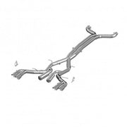 MBRP S7033409 3 Inch Dual Cat Back Exhaust System Quad Tips T409 Stainless Steel Race Version