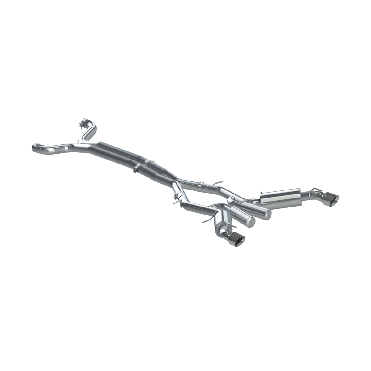 MBRP Exhaust MBRP S7035409 - Chevrolet 3 Inch Dual Cat Back Exhaust System T409 Stainless Steel For 16-24 Chevrolet Camaro SS 6 Speed Coupe Only MBRP